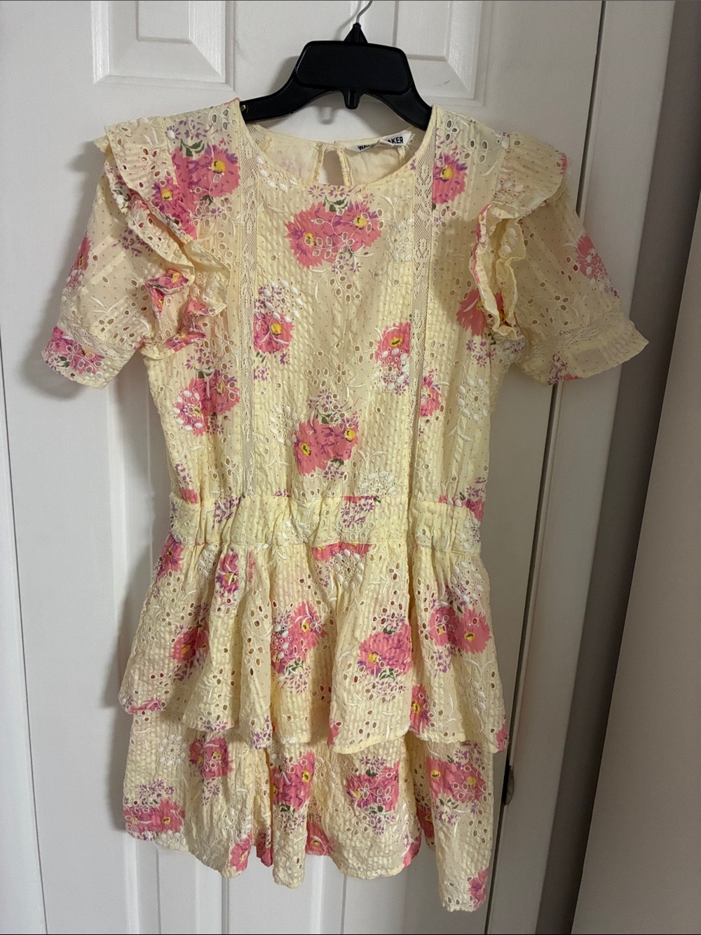 Walter Baker cassandra dress in Peony Eyelet